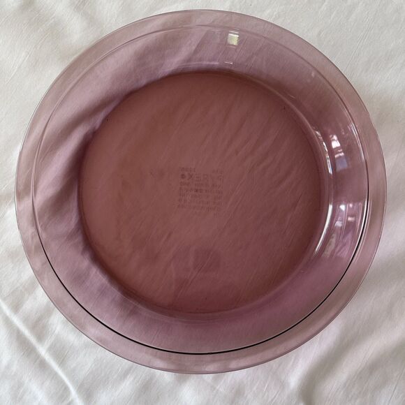 PYREX Pie Dish/Serving Plate 9" Cranberry Glass Originals Pyrex #209 Vintage‎ - Picture 1 of 2